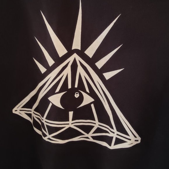 Yours Truly Slouch Shoulder Sweatshirt, Med, Crystal Punk - Picture 3 of 5